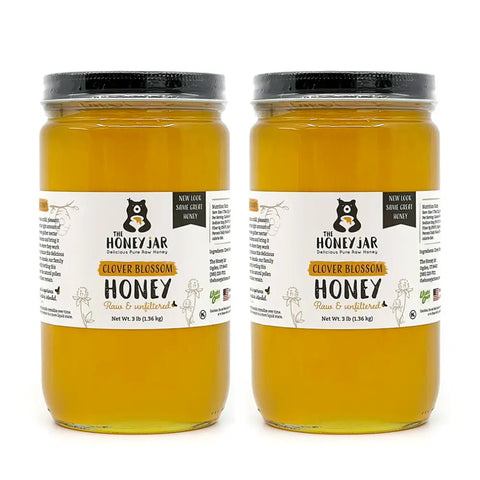 Raw and Unfiltered Clover Blossom Honey. 6 pounds