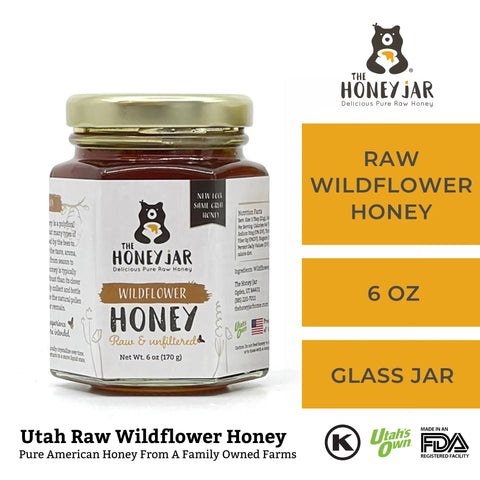 6 oz Honey Sample Pack- Clover, Wildflower, and Orange Blossom - Raw and Unfiltered