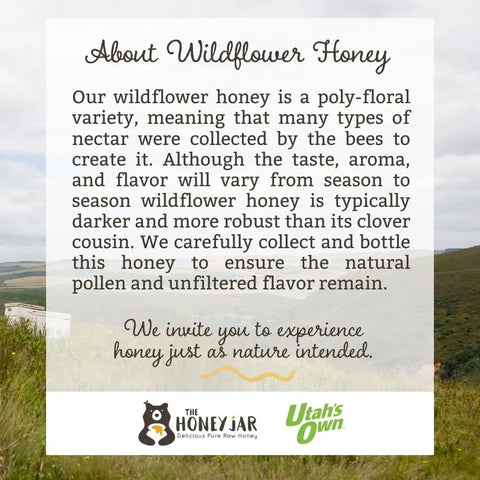Utah Wildflower Honey - Raw and Unfiltered Bulk - 1 gallon (12lbs)